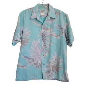 VTG Cooke Street Honolulu Liberty House Leaf Print Hawaiian USA Large